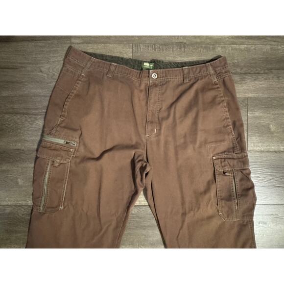 Gander Mtn Mens Brown Cargo Pants Size‎ 46 x 30 (actual 44 x 29) - Picture 2 of 4